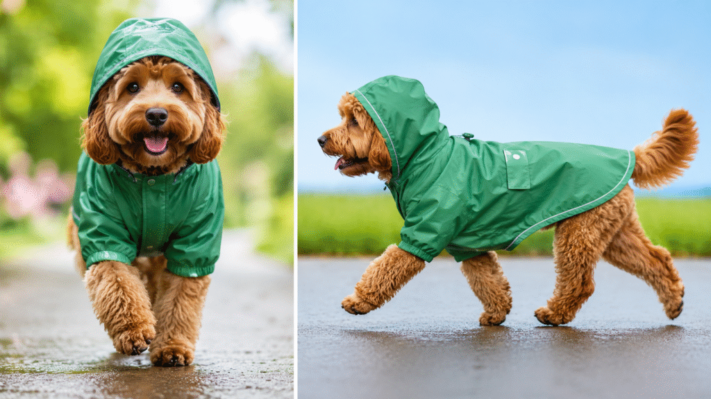 Raincoat is the foundation of dog rain protection strategy while traveling.